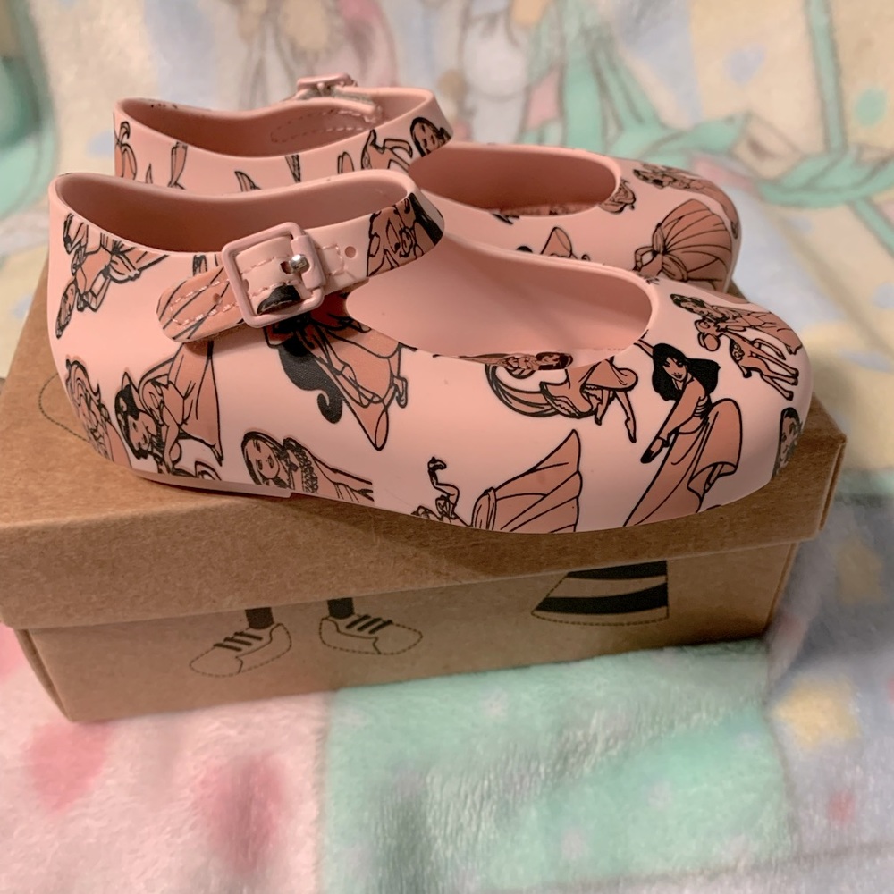 Mini Melissa Mini Dora and Princesses Toddler Girl Pink Shoes